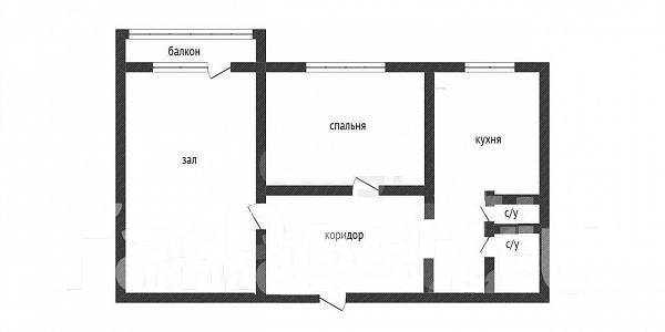 Снять 2-к квартиру, 1 кв.м.