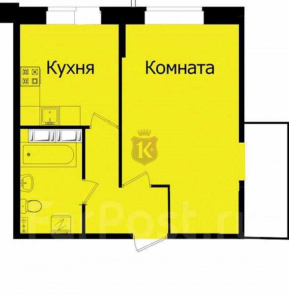 Снять 1-к квартиру, 32 кв.м.