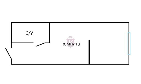 Снять 1-к квартиру, 19 кв.м.