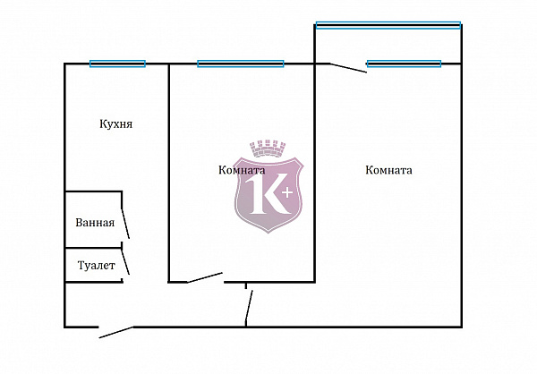 Снять 2-к квартиру, 45 кв.м.