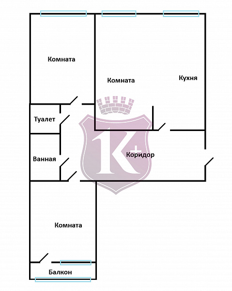 Снять 3-к квартиру, 70 кв.м.